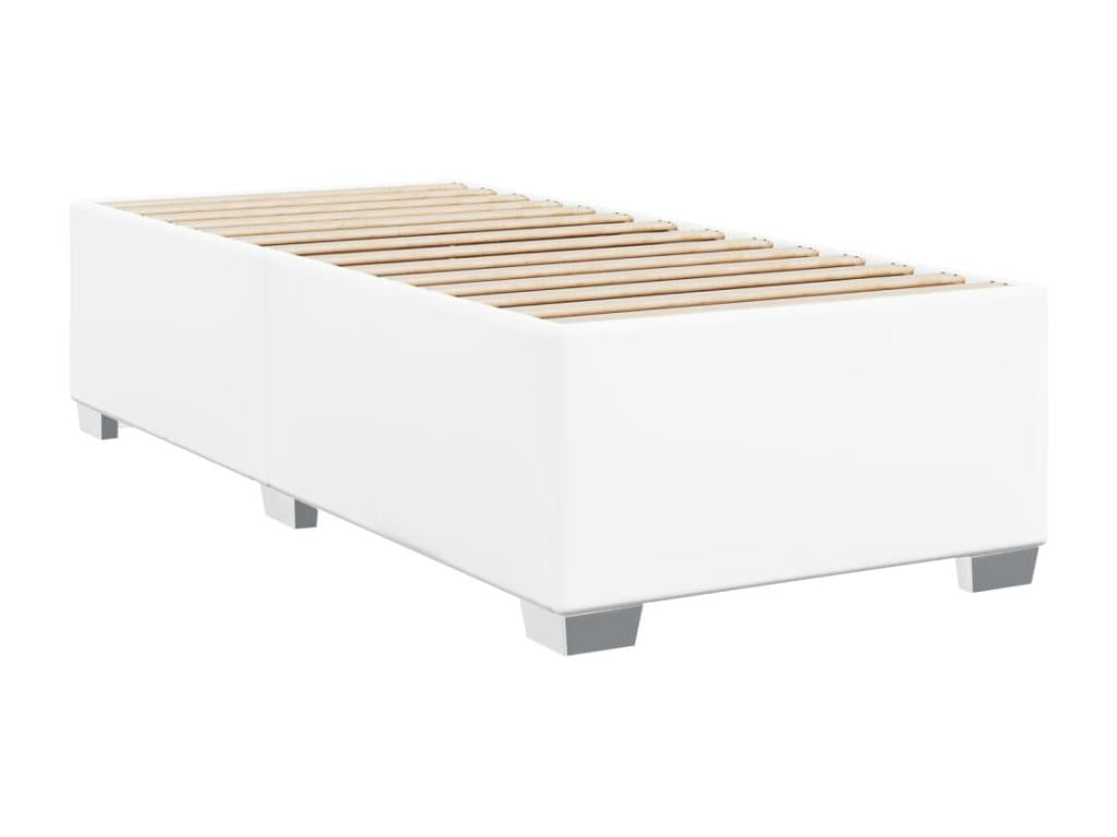 Cadre de lit sans matelas blanc 90x200 cm similicuir CBWF28141