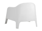 Lot de 2 fauteuils de jardin en Polypropylène Couleuris blanc - L- 76 x P- 74 x H- 70 cm OWHM36444