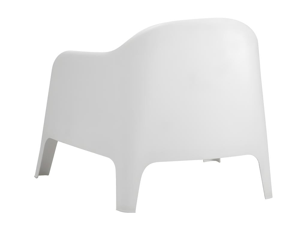 Lot de 2 fauteuils de jardin en Polypropylène Couleuris blanc - L- 76 x P- 74 x H- 70 cm OWHM36444