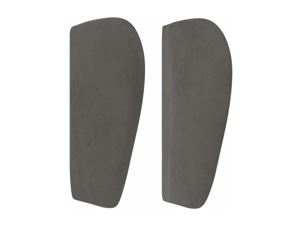 Tête de lit avec oreilles Gris foncé 147x23x78/88 cm Velours RCVW47020