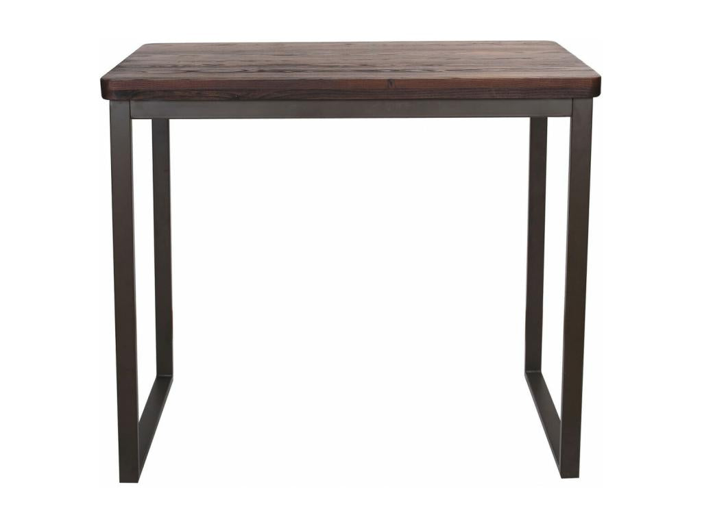 Chezlova - Mange debout en acier et bois massif foncé GFDP08052