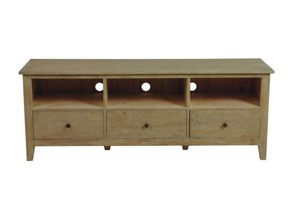 Meuble Tv/Hifi Bois Marron - First Chezlova AESV99340