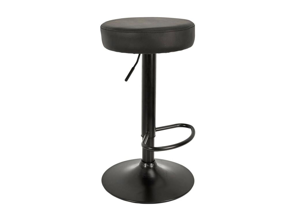 Artigeo - Lot de 6 Tabourets réglables Simili Noir RELY65528