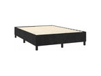 Sommier à Artigeo de lit avec matelas Noir 140x200 Velours FUVF21550