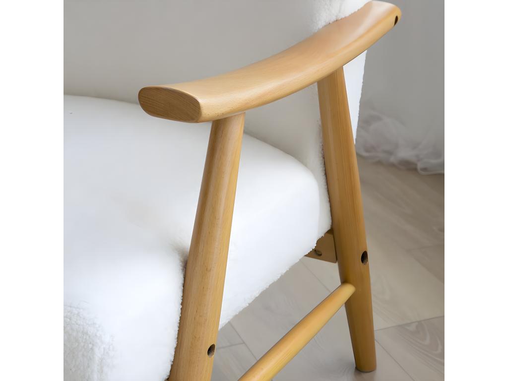 Fauteuil et tapisserie blanc 75x81 APSQ44264