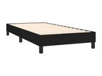 Sommier tapissier avec matelas et LED Noir 90x190 cm Tissu QHAK44611