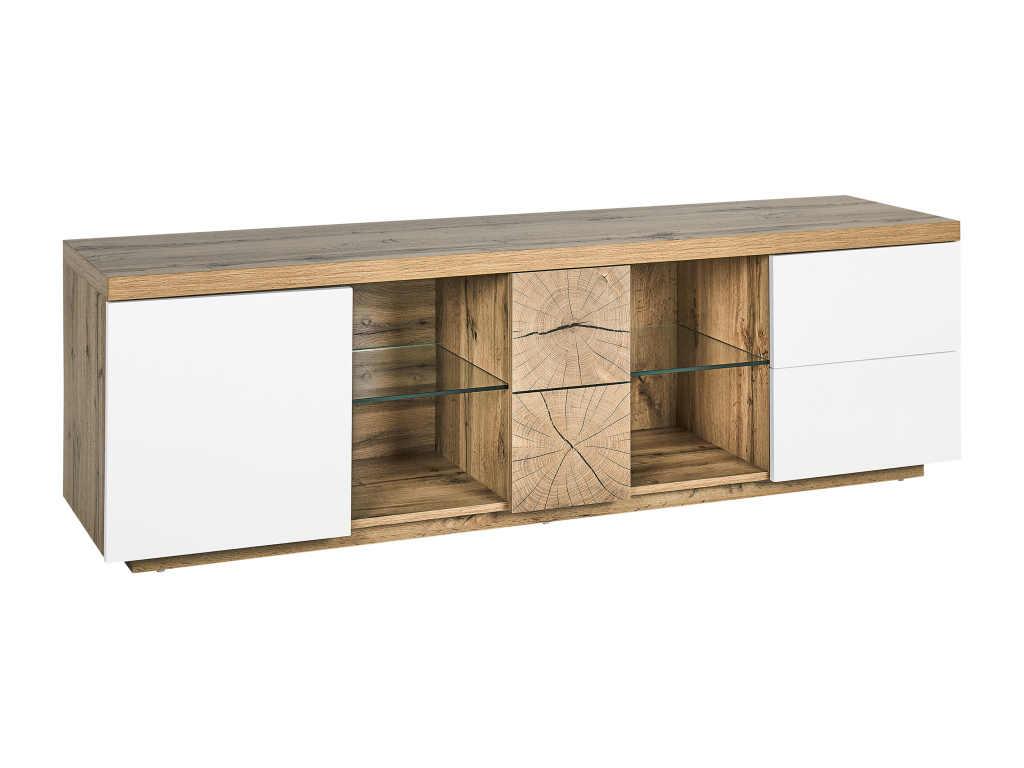 Meuble TV Chezlova Marron/blanc QAOO35158