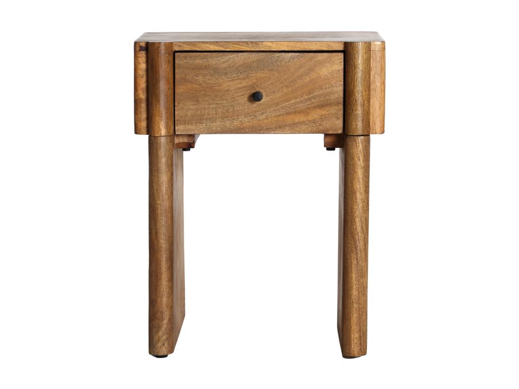 Table chevêt en bois de mangue marron 40x35x50 cm YVDX58371