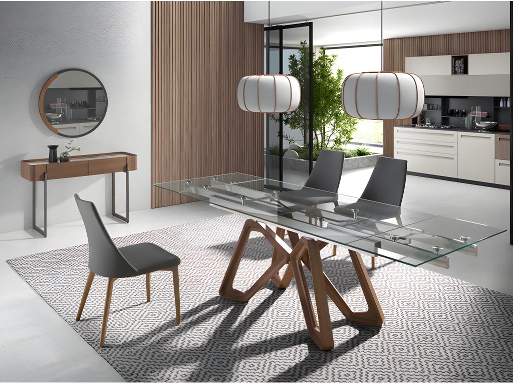 Chaise en tissu gris foncé 4143 Chezlova JZQK85110