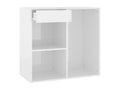 Armoire cosmétique Blanc brillant 80x40x75 cm Bois d'ingénierie GFEP77168