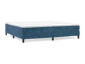 Cadre de lit sans matelas bleu foncé 200x200 cm velours YCTI05511