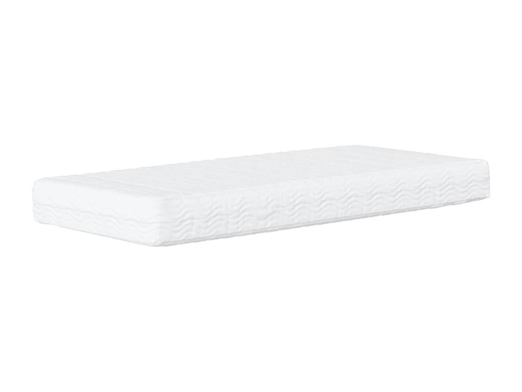 Lit de jour avec matelas noir 90x190 tissu IWGL37922