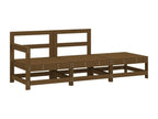 Salon de jardin 3 pcs marron miel bois de pin massif LXEB04488