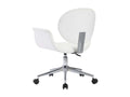 Chaise pivotante de bureau Blanc Similicuir 2 AZNZ36224