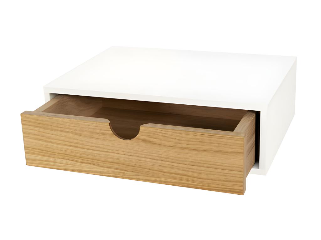 Chevet Mural Design en Bois Chezlova 40cm Blanc VHUM27711