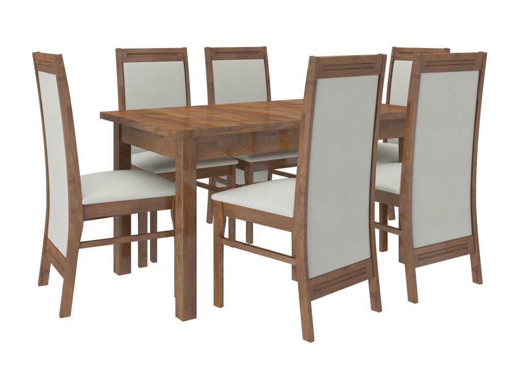 Chaise en bois marron et tissu Chezlova-Tissu 27133 CQPM36524