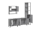 Ensemble de meubles de salle de bain 4 pcs Chezlova gris KQFK13351
