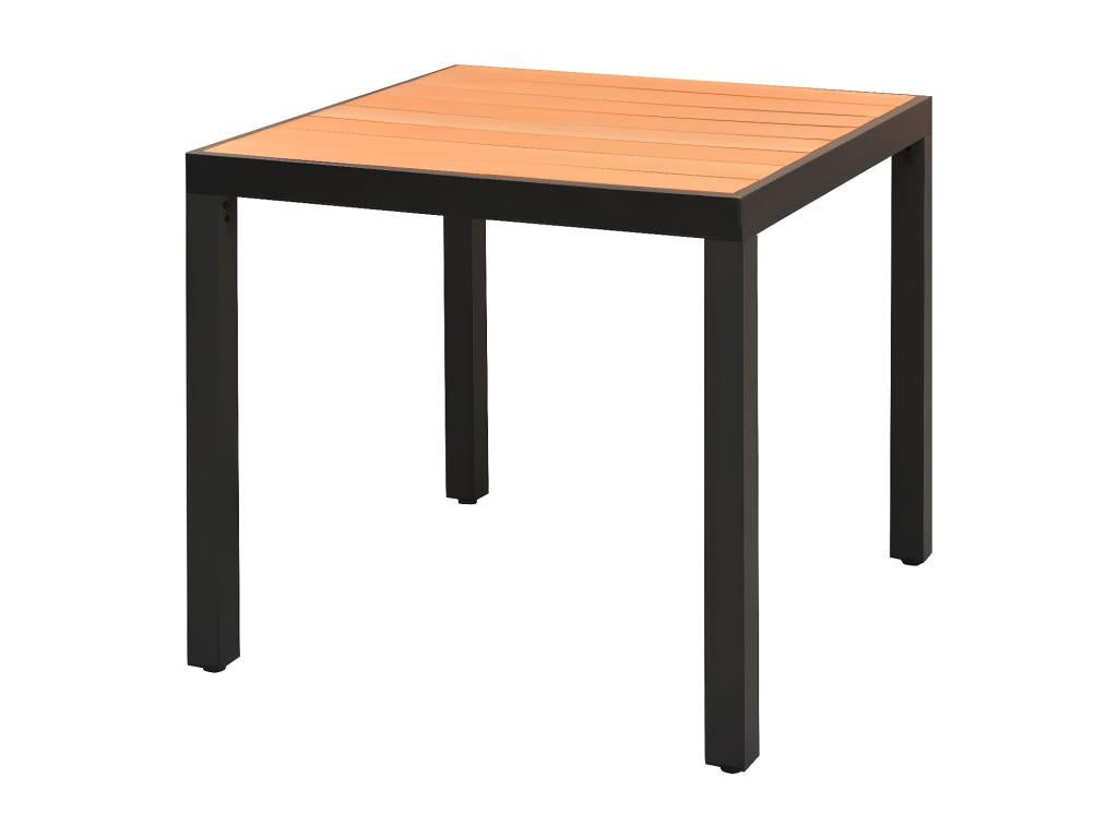 Chezlova Premium - Table de jardin Marron 80x80x74 cm Aluminium et Chezlova TKPR04748