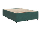 Sommier à Artigeo de lit et matelas Vert foncé 160x200cm Velours PZFW48449