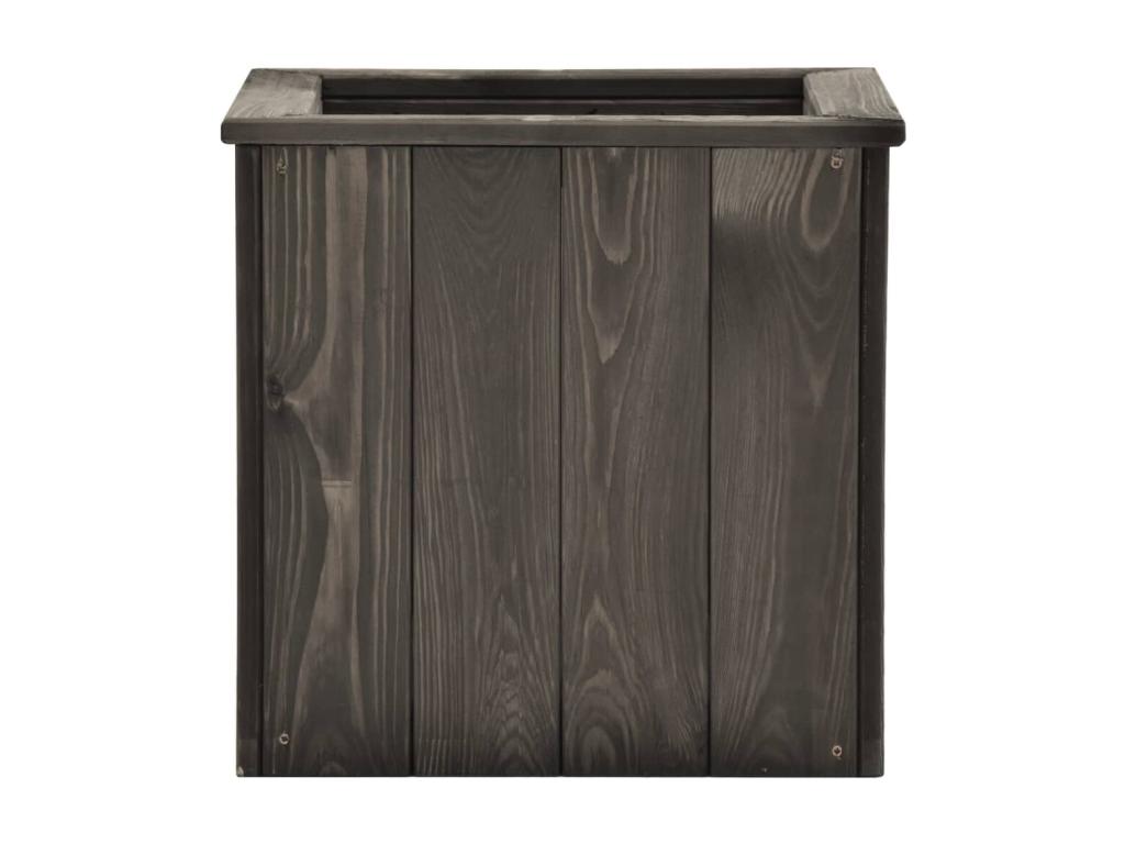 Lit surélevé Gris foncé 38x41x40 cm Bois de pin massif IJGM50065