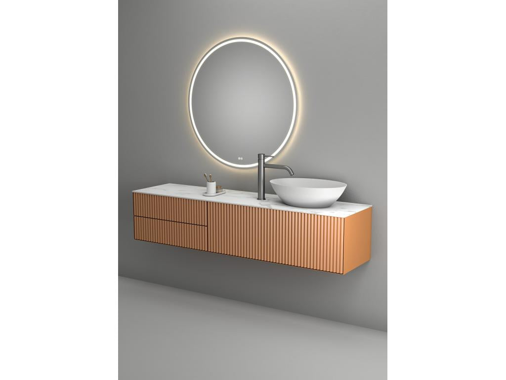 Mitigeur vasque avec bec long Gun métal - Chezlova SEHO77622