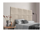 Chezlova Tête de lit tapissée en tissu Aqualine composée de panneaux de lit autocollants interchangeables pour chambre de luxe Beige 135 cm LFTM66184