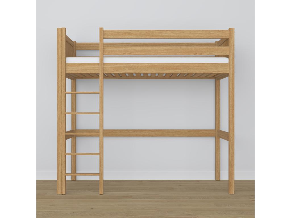 Lit mezzanine en chêne N06 Chêne Naturel 90x190 MQMD61925