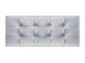 Chezlova Tête de Lit en Similicuir Capitonnée 150x60cm Lit 150 - Argent TWRD81858