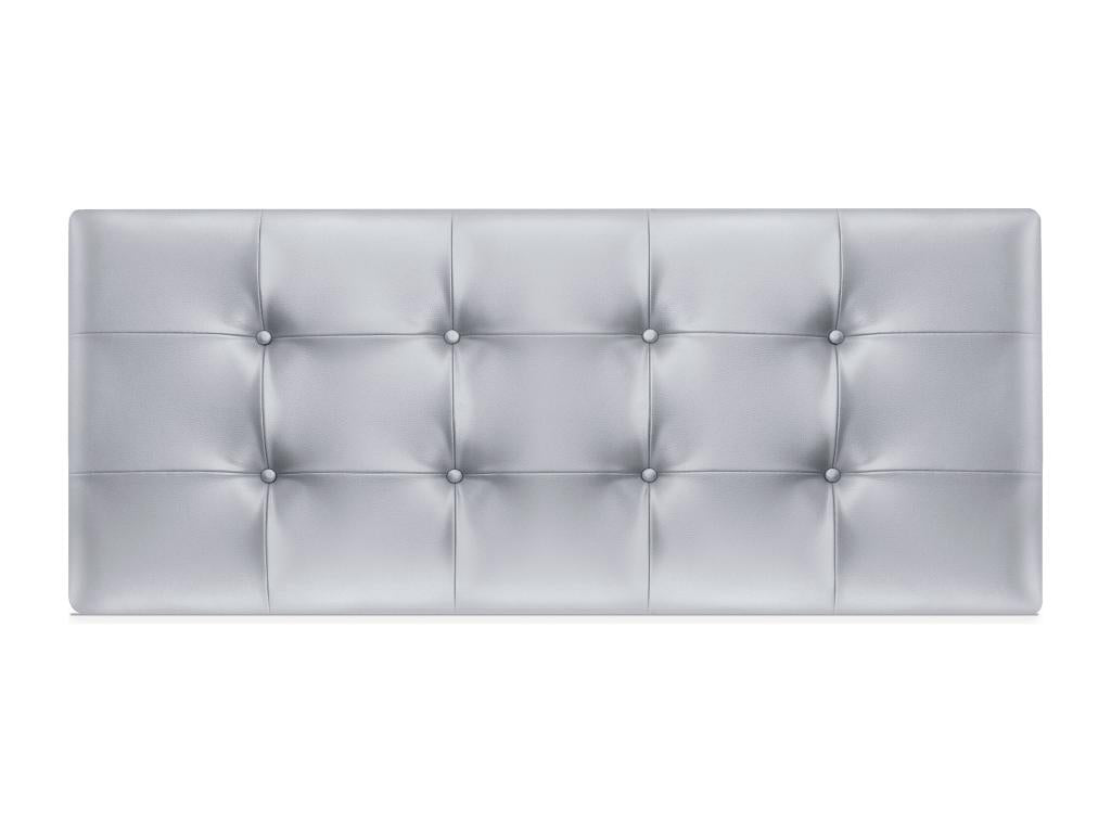 Chezlova Tête de Lit en Similicuir Capitonnée 150x60cm Lit 150 - Argent TWRD81858