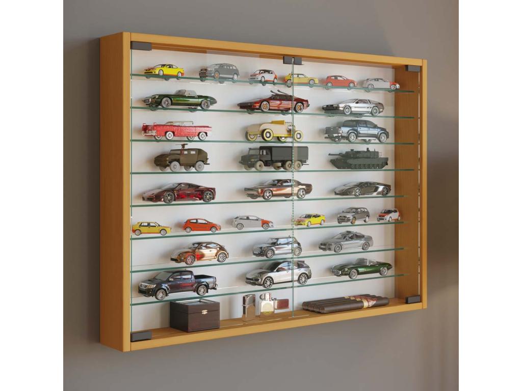 Artigeo bois verre vitrine suspendue vitrine murale collectionneur vitrine Mandosa XXL hêtre RCZT49410