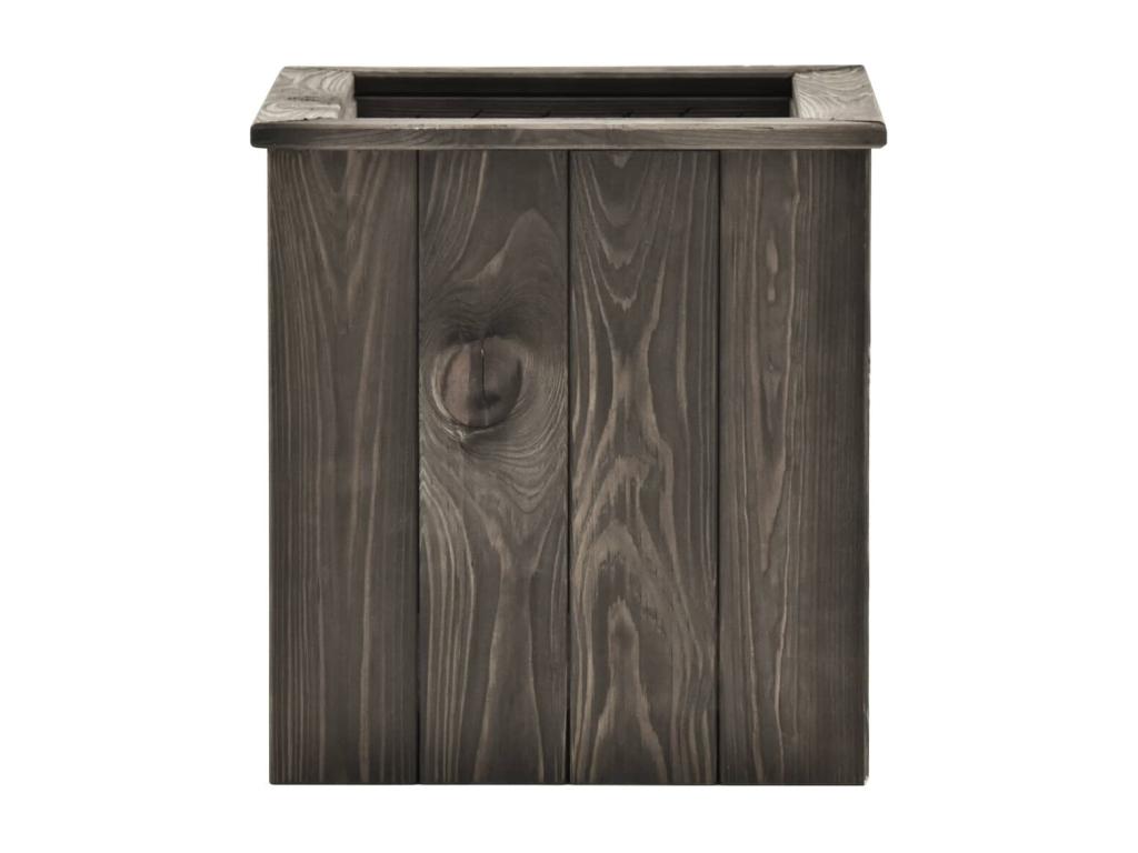 Lit surélevé Gris foncé 38x41x40 cm Bois de pin massif IJGM50065