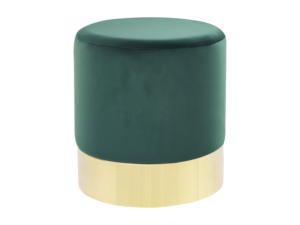 Pouf Chezlova Velours 39 cm 39 cm Vert foncé EXYU79839