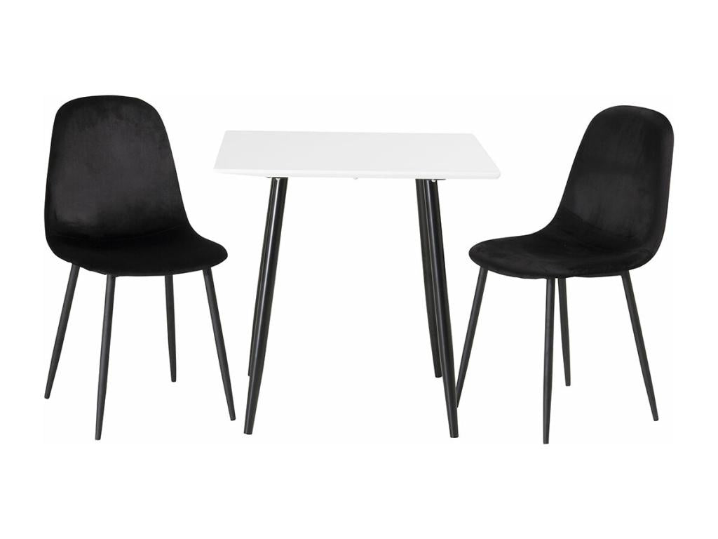 Chezlova table de salle à manger 80x80 cm blanc. LMPG85286