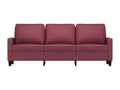 Canapé à 3 places Rouge bordeaux 180 cm Tissu RYJI75848