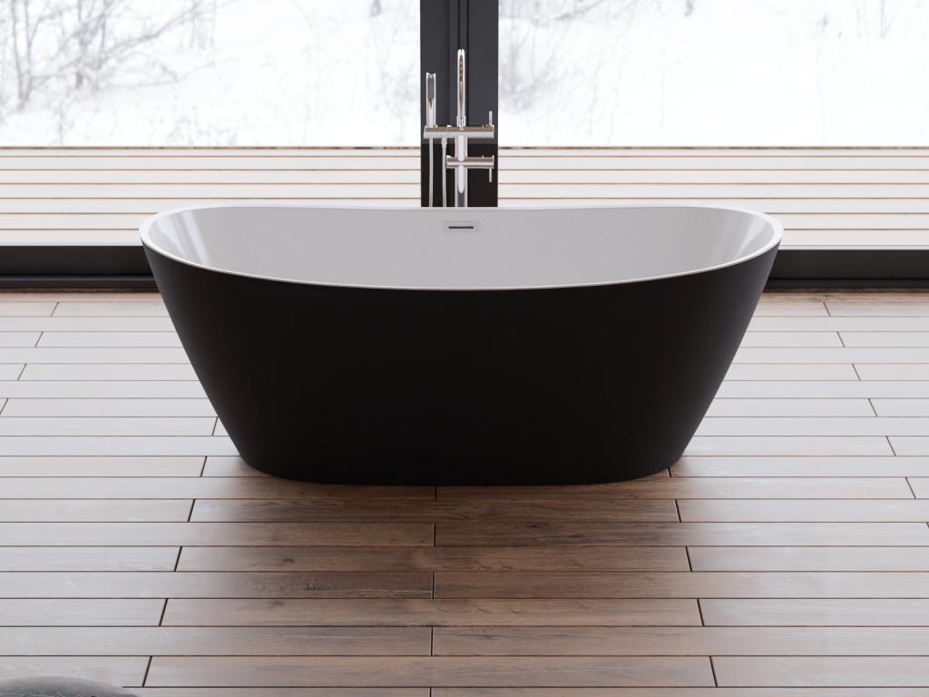 Baignoire îlot Chezlova Noire Mate 170x80cm par Chezlova OEMG14758