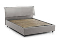 Lit double Artigeo Lit coffre déhoussable avec tête de lit rembourrée et cadre de lit coffre Made in Italy adapté pour matelas 160x200 cm Gris HQPL62133