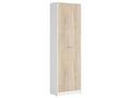 Armoire colonne 1 porte Artigeo Blanc et Bois FYFV87240