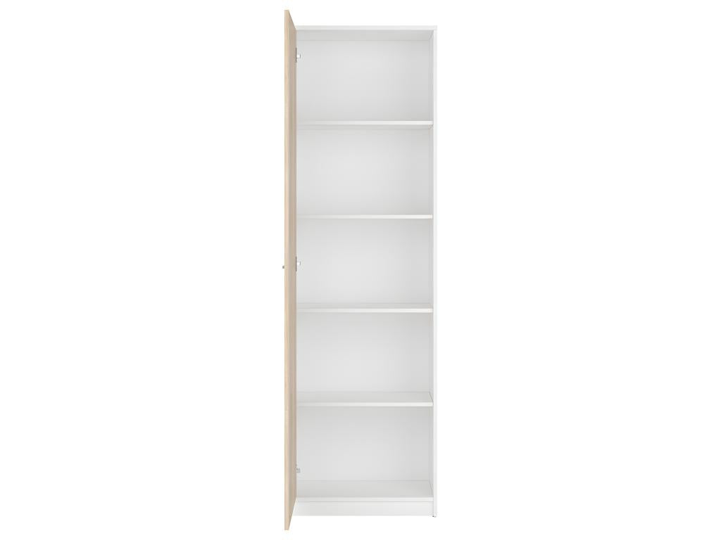 Armoire colonne 1 porte Artigeo Blanc et Bois FYFV87240