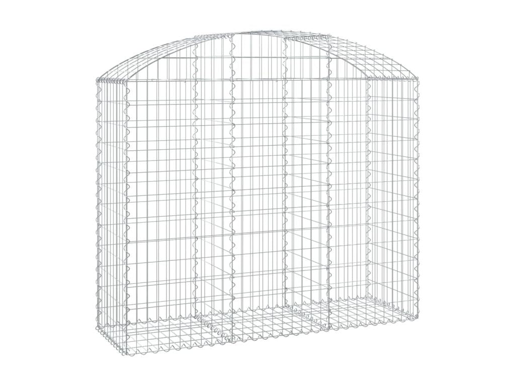 Panier de gabions arqué 150x50x120-140 Fer galvanisé DXWS06152