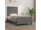 Cadre de lit sans matelas gris 90x200 cm similicuir TEUK92810