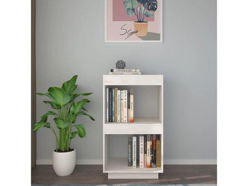 Bibliothèque Blanc 40x35x71 Bois de pin massif JVZY05977