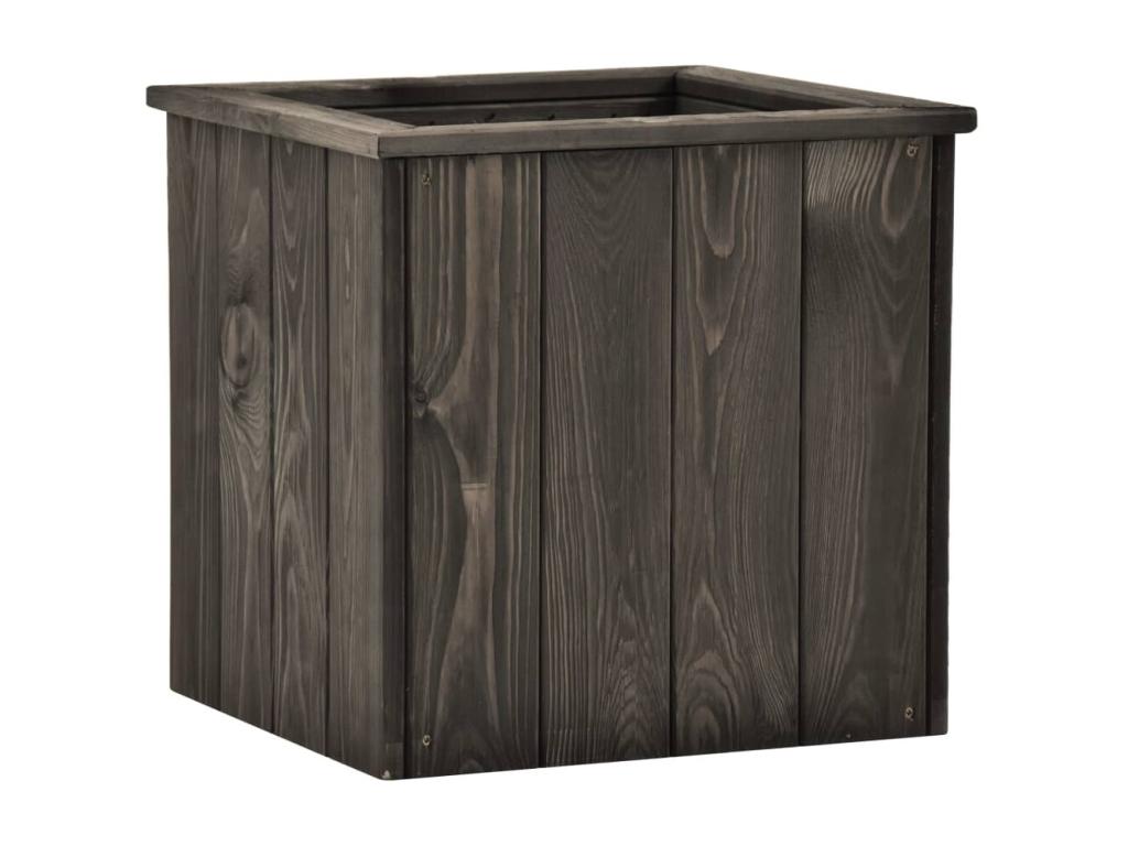 Lit surélevé Gris foncé 38x41x40 cm Bois de pin massif IJGM50065