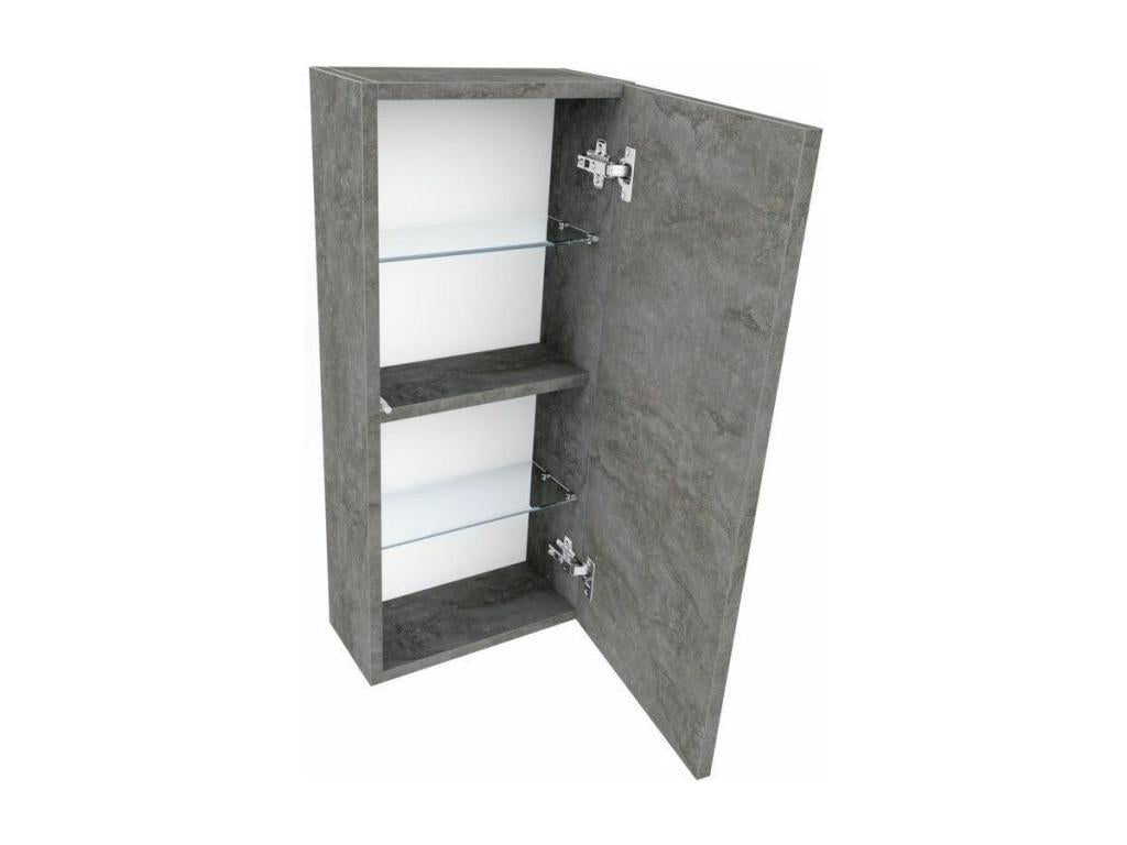 Armoire à pharmacie mélaminé gris Chezlova L 35cm OSSF73570