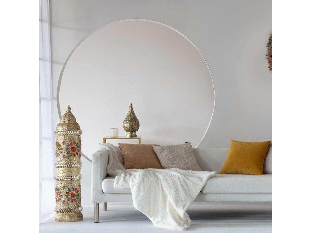 Lampe en métal avec verre acrylique coloré UGGS78954