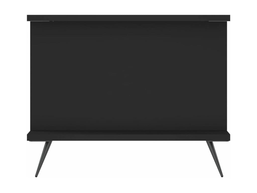 Table basse noire 90x50x40 cm bois d'ingénierie JZAN16633
