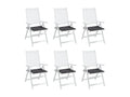 Coussins de chaise de jardin 6 pièces anthracite 50x50x3 cm XFQY19207