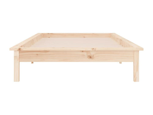 Cadre de lit à LED sans matelas 100x200 cm bois massif SUVT31448
