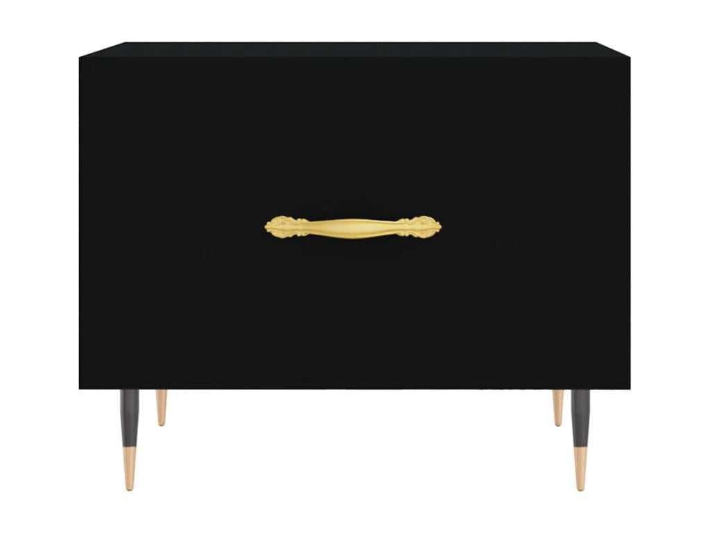 Table basse Noir 50x50x40 Bois d'ingénierie IJME04137