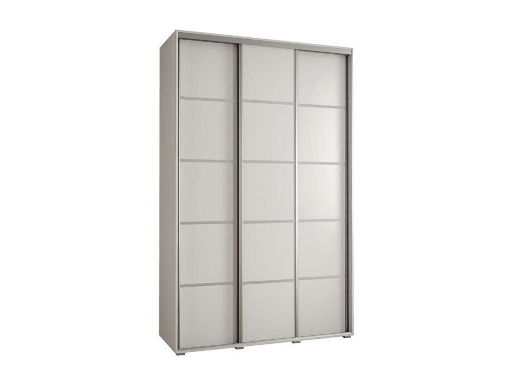 ARMOIRE Artigeo 4 À PORTES COULISSANTES 235.2/150/45 3 portes Blanc/Blanc/Argent RVEK26541
