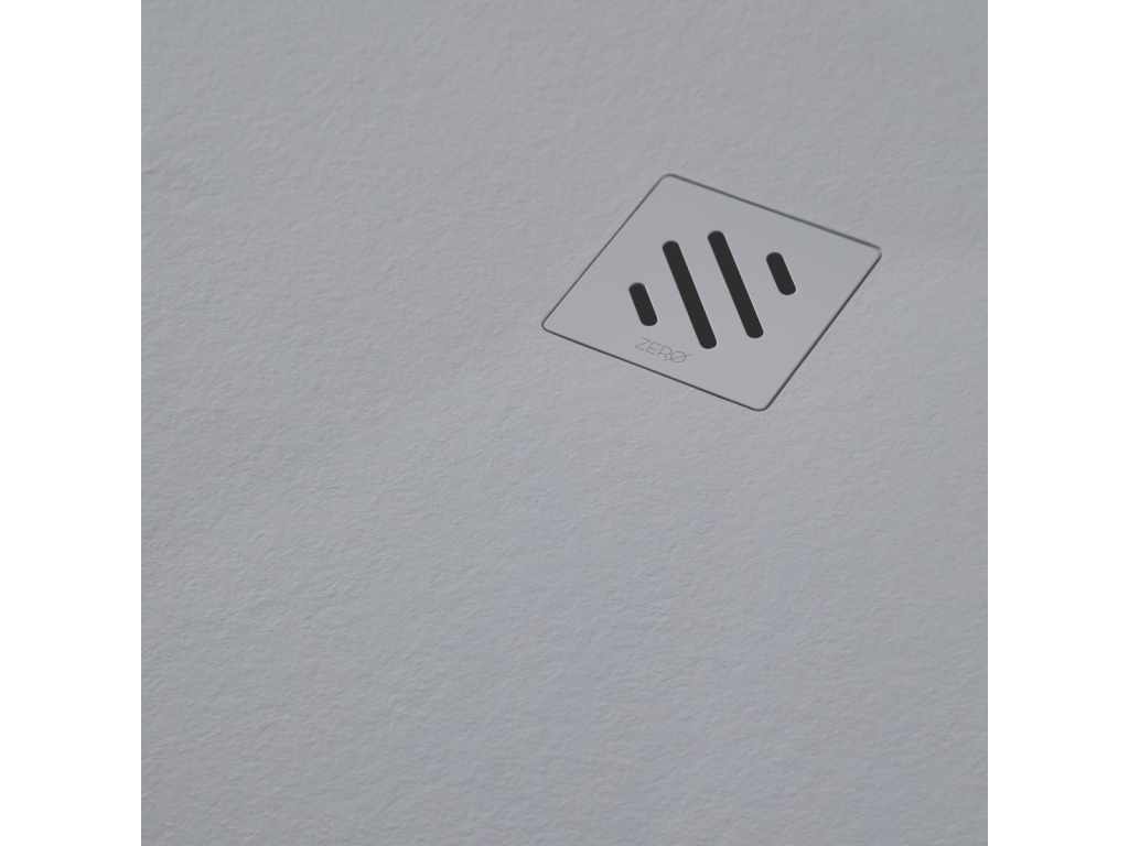 Receveur de douche extraplat Artigeo - Texture Artigeo en Artigeo Polyester Gris - L80xl80xh2.6cm - Artigeo MQJI93337